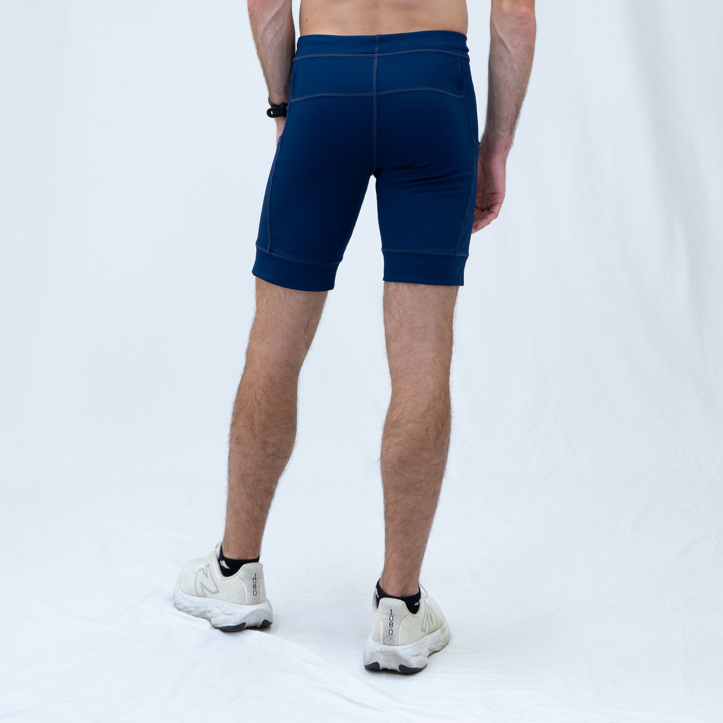 Mens Flexion 8" Compression Short - Stealth Navy