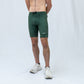 Mens Flexion 8" Compression Short - Velocity Blitz Green
