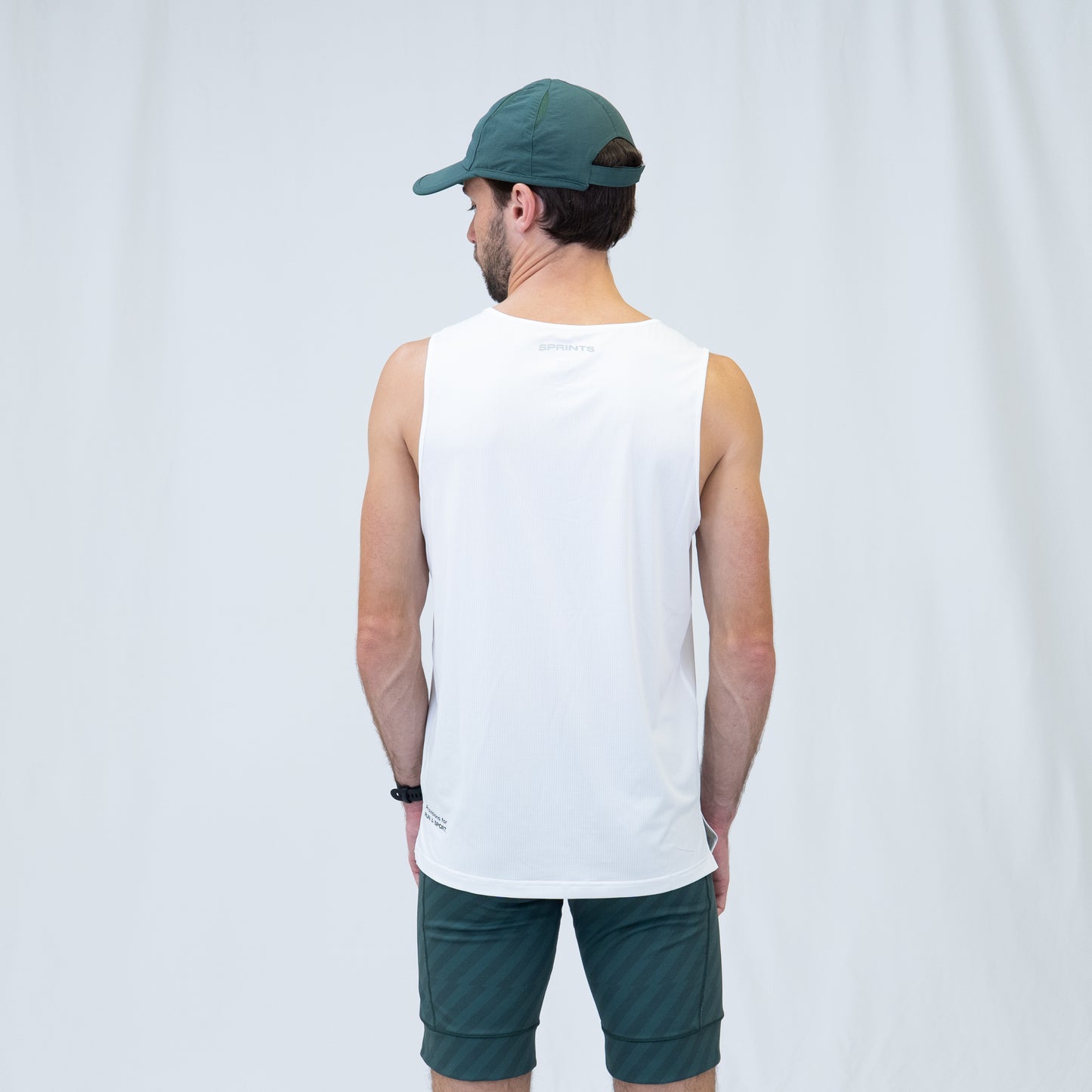 Mens Core Zero Running Tank - Stealth White