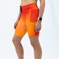 Womens Flexion 8" Compression Short - Orange Crush