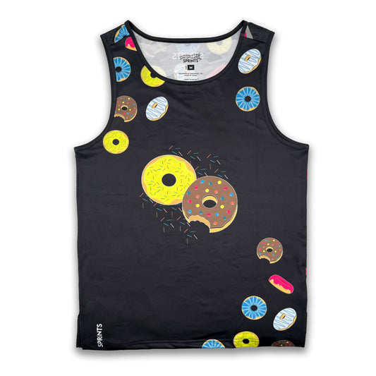 Mens Running Tank - Donuts