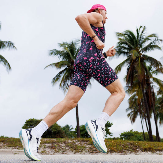 Mens Flexion 8" Compression Short - Find the Fauxmingo Black