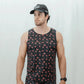 Mens Running Tank - Find the Fauxmingo Black