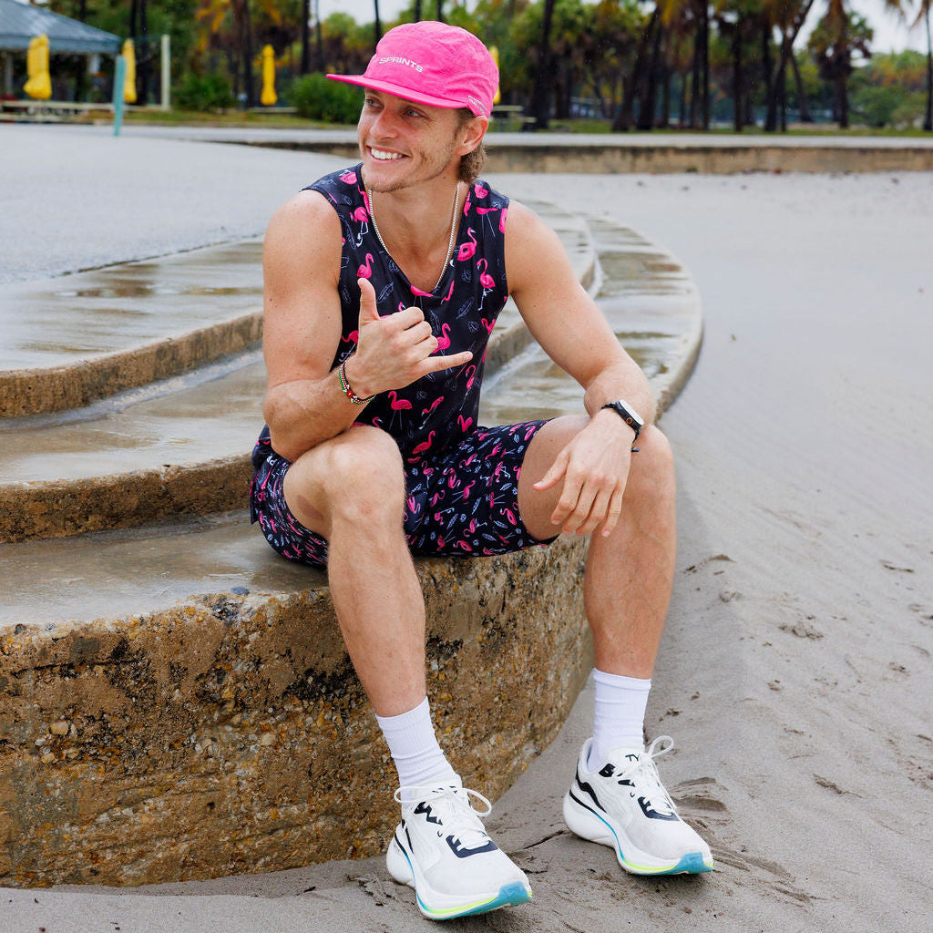 Mens Running Tank - Find the Fauxmingo Black