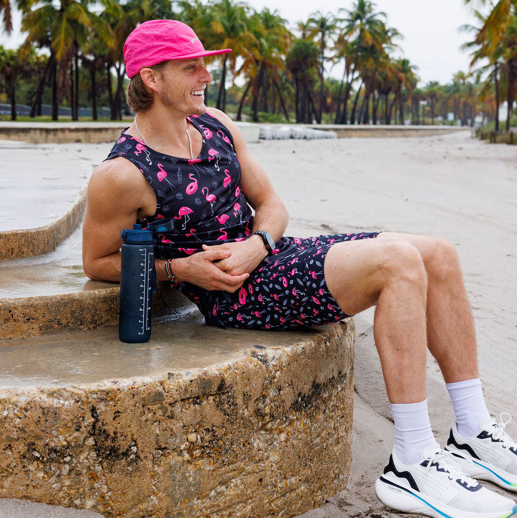 Mens Running Tank - Find the Fauxmingo Black