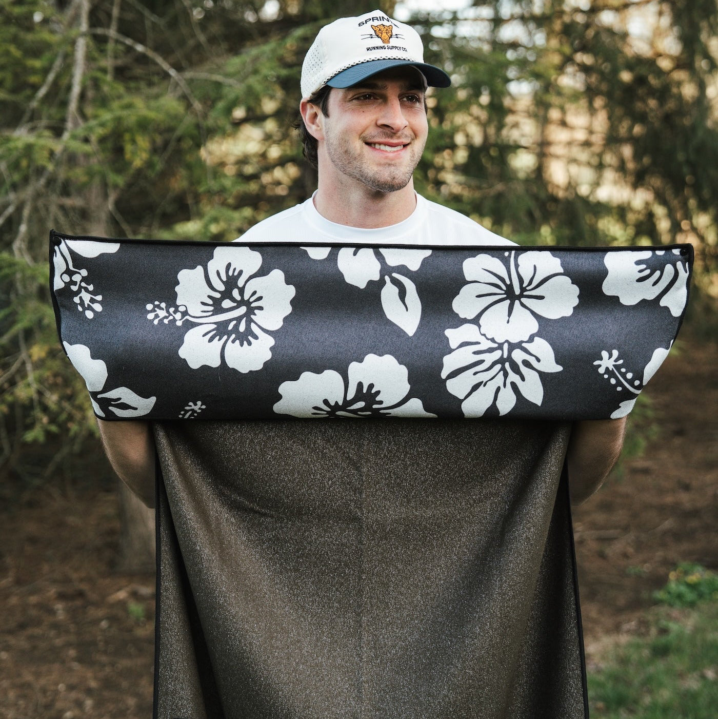 Flex on the Beach - Black Car Seat Cover Towel