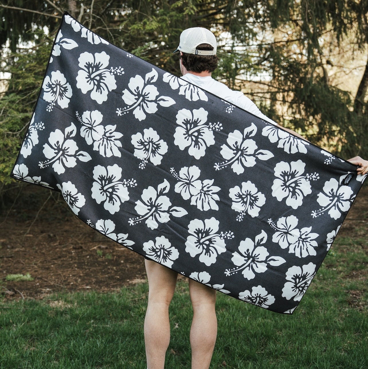 Flex on the Beach - Black Car Seat Cover Towel