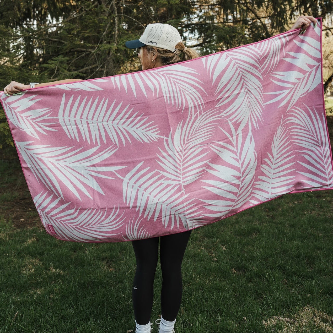 Garden of Races Past - Pink Car Seat Cover Towel