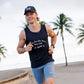 Mens Core Zero Running Tank - Here For The Beers Run Club Black