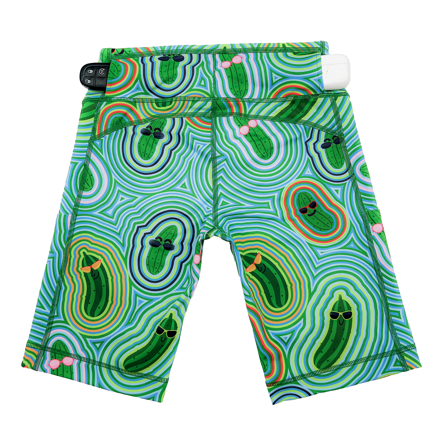 Womens Flexion 8" Compression Short - Pickle Power