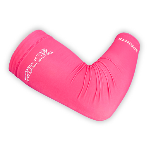 Compression Arm Sleeves - Neon Pink Flash Reflective (Unisex)