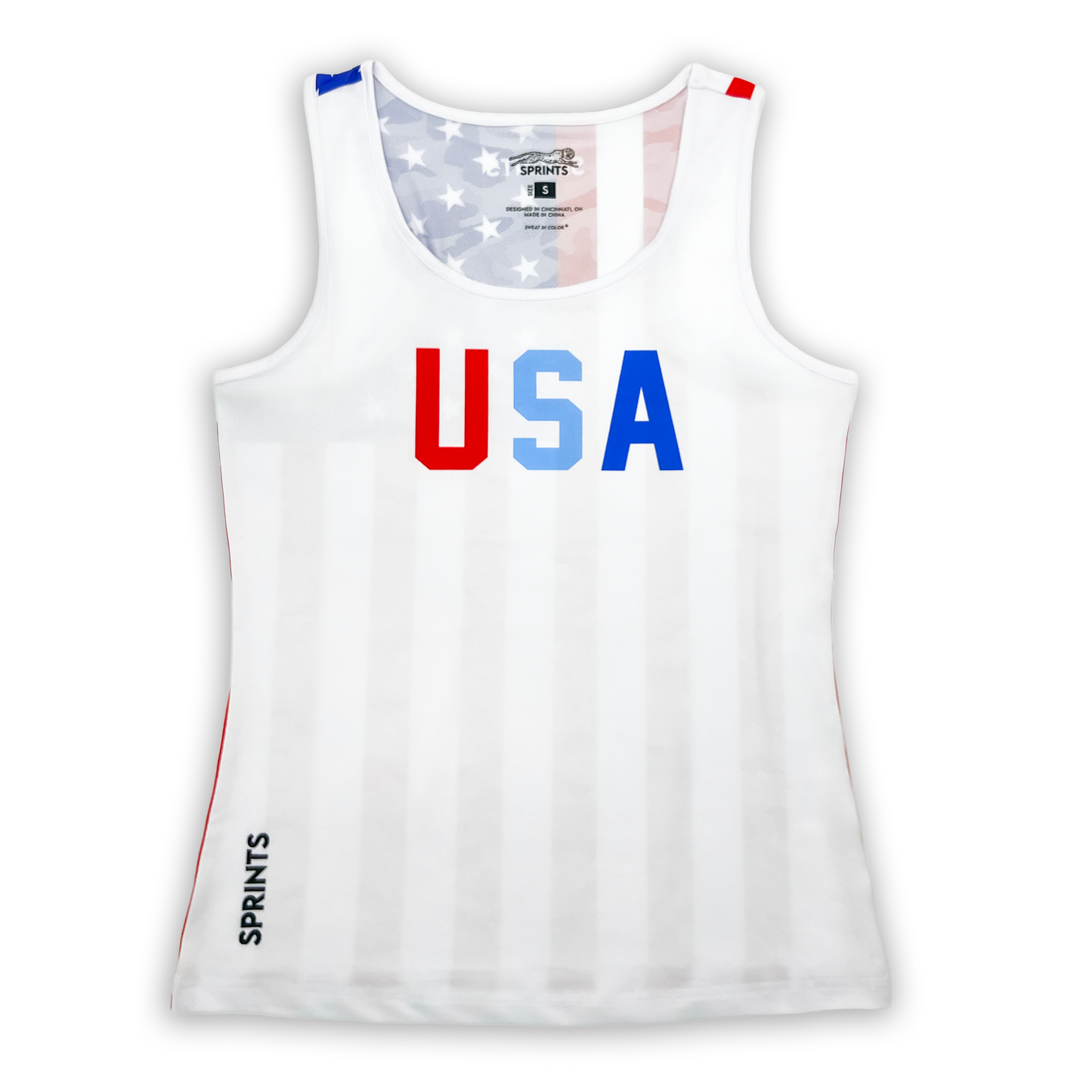Womens Core Zero Running Tank - USA White