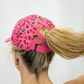 Jag Camo Fuchsia Ponytail Hat
