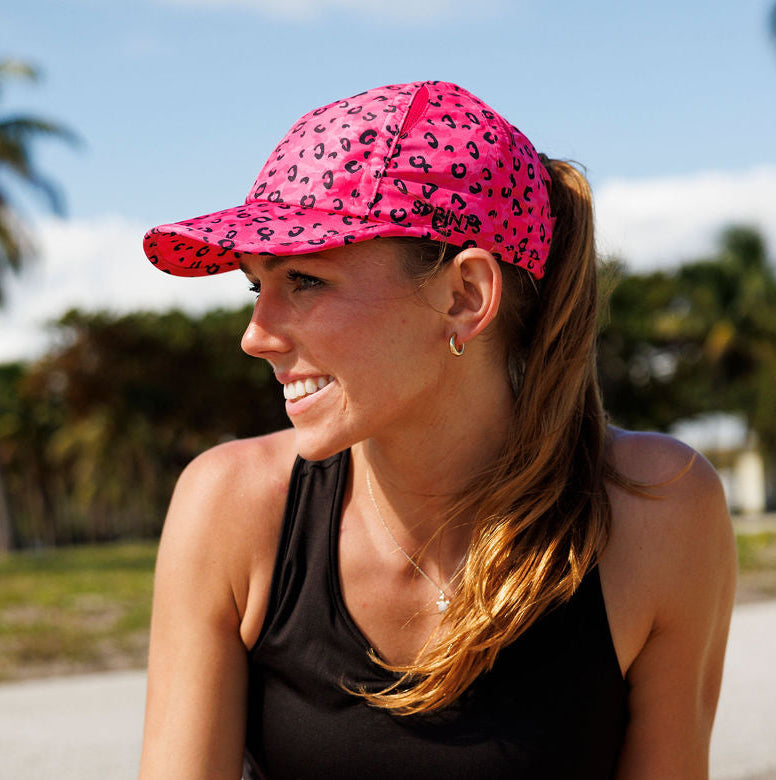 Jag Camo Fuchsia Ponytail Hat