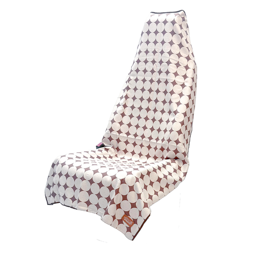 Kaleidoscope Cream Car Seat Cover Towel