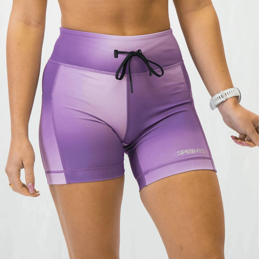 Womens Flexion 5" Compression Short - Lavender Crush