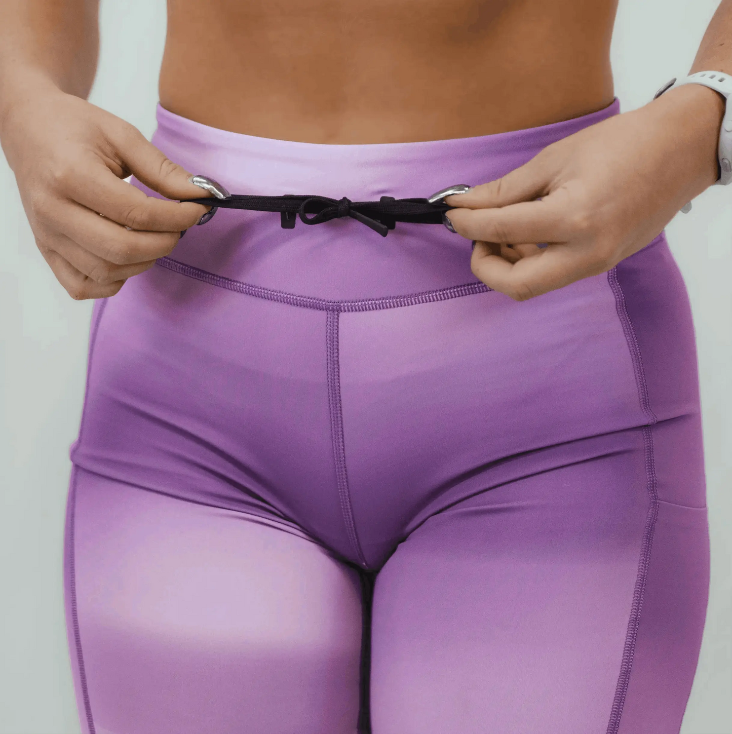 Womens Flexion 8" Compression Short - Lavender Crush
