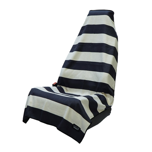 Midnight Boardwalk Stripe Car Seat Cover Towel