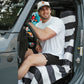 Midnight Boardwalk Stripe Car Seat Cover Towel