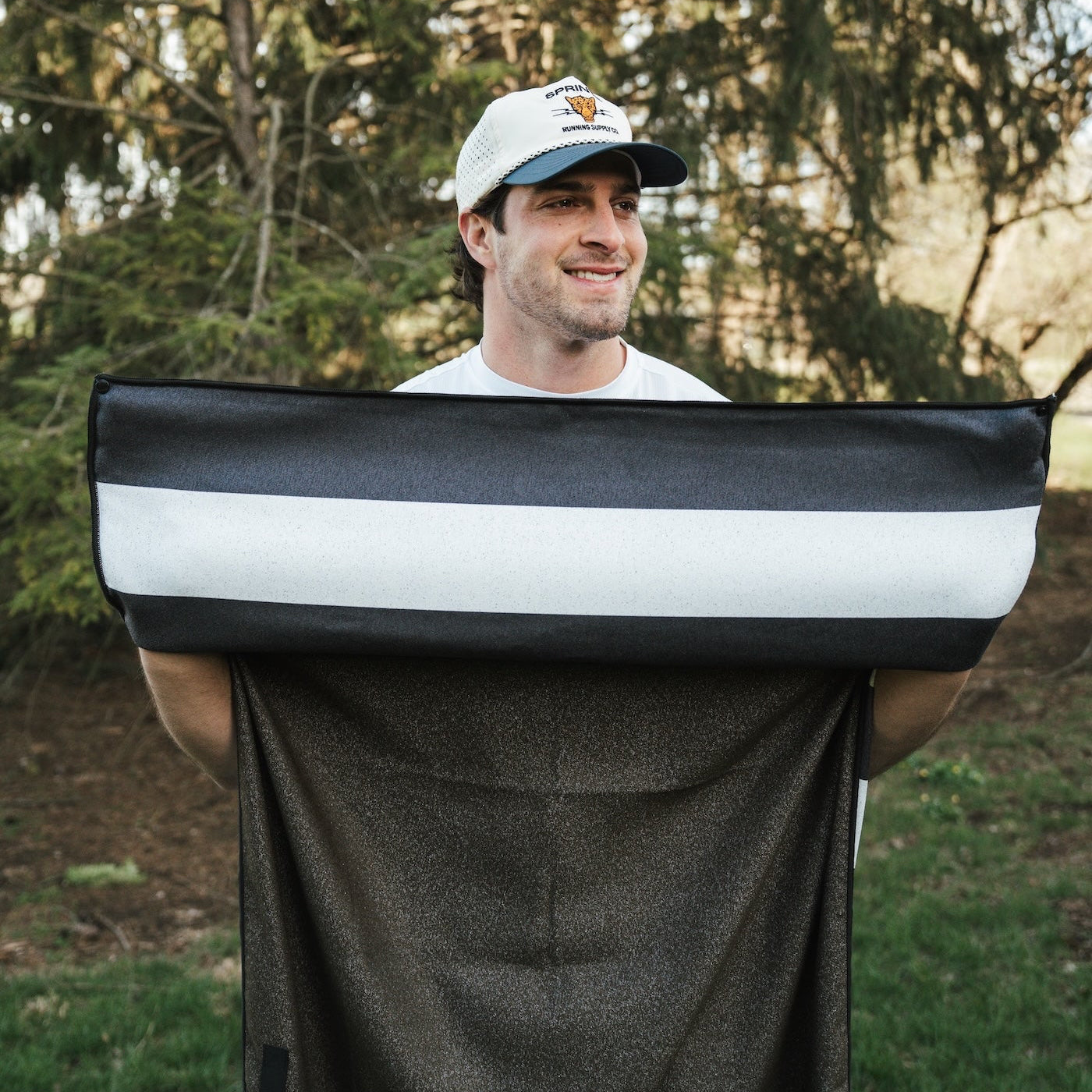 Midnight Boardwalk Stripe Car Seat Cover Towel