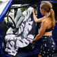 Monstera of Race's Past Car Seat Cover Towel