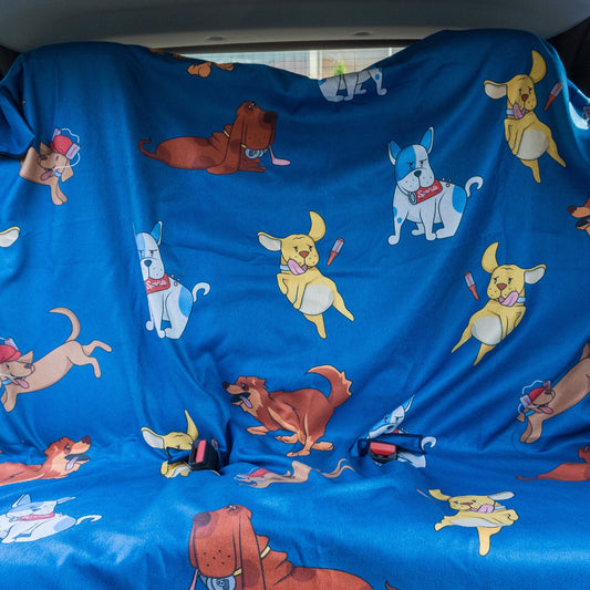 Hair of the Dog Blue Party Size Towel