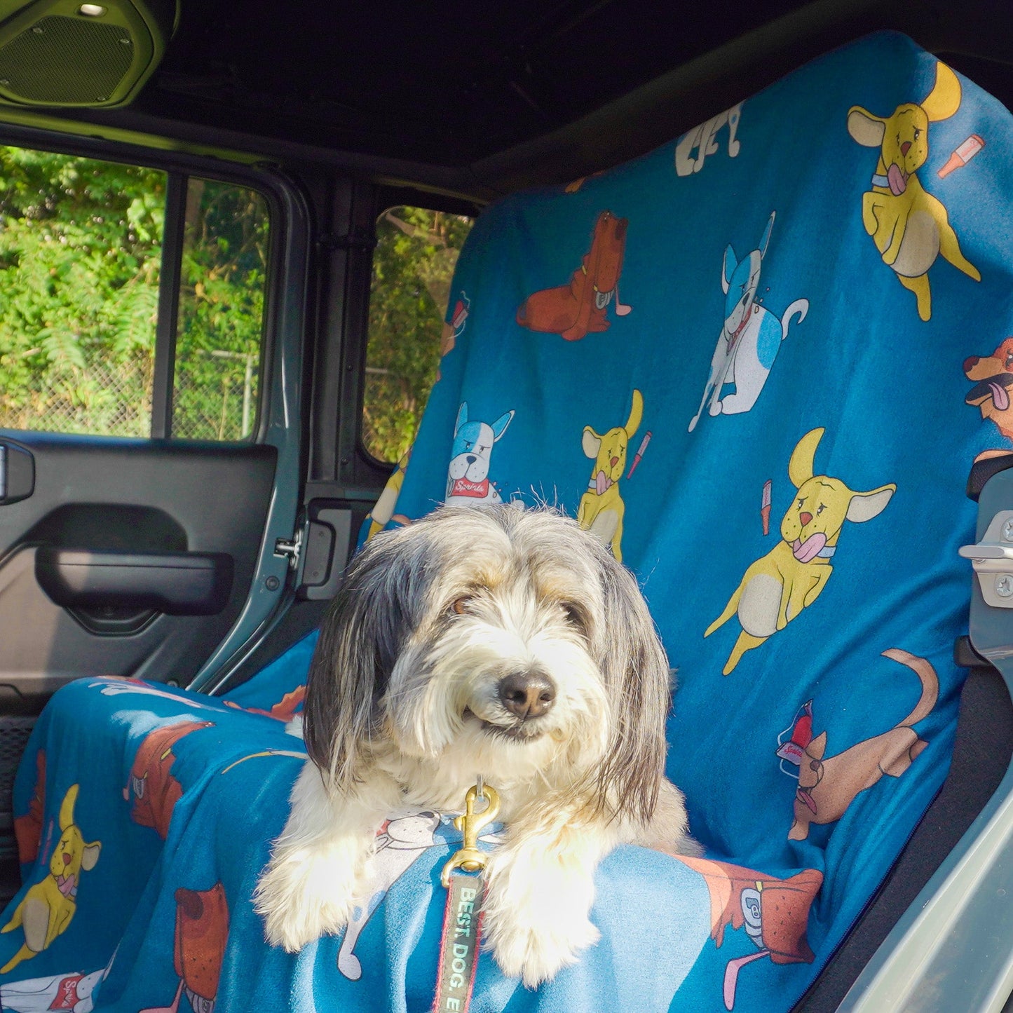Hair of the Dog Blue Party Size Towel