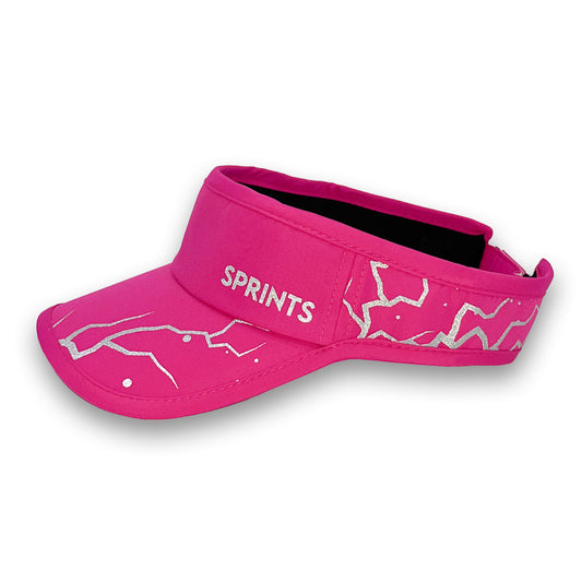 Dystopian Neon Pink Flash Reflective Visor (Unisex)