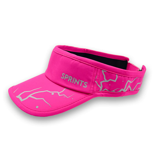 Dystopian Neon Pink Flash Reflective Visor (Unisex)