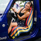 Racing Stripes Car Sear Cover Towel