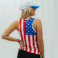 Womens Core Zero Running Tank - USA White