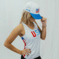 Womens Core Zero Running Tank - USA White