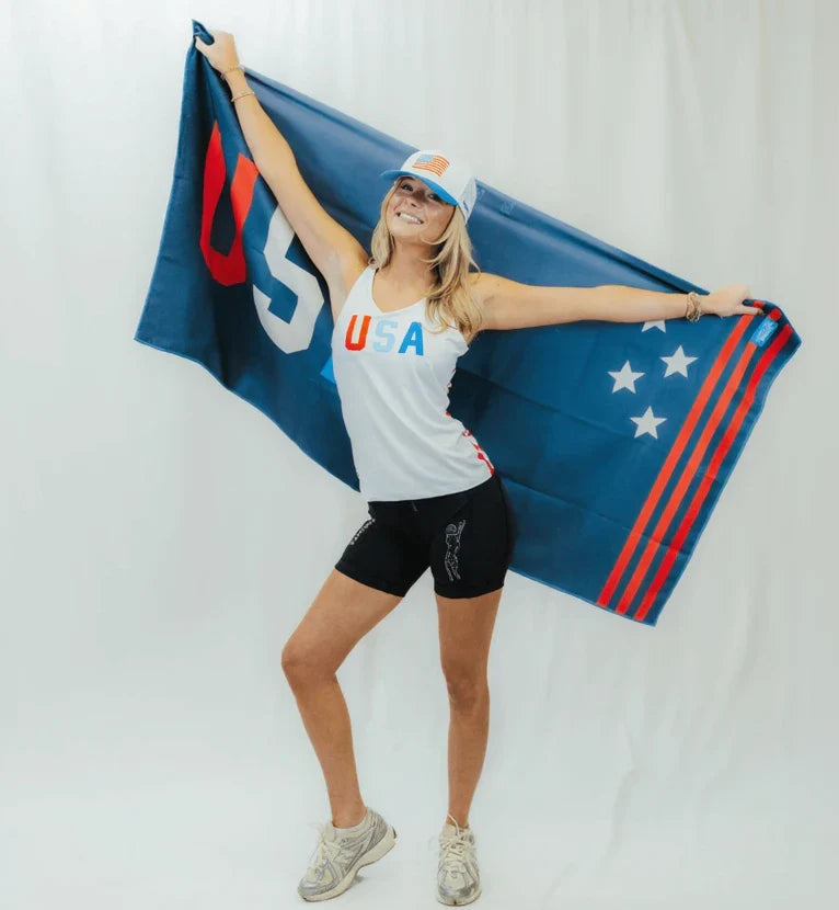 Womens Core Zero Running Tank - USA White