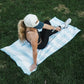 Saltwater Boardwalk Stripe Car Seat Cover Towel