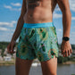 Mens 4" Avigate Run Short - Pickle Power