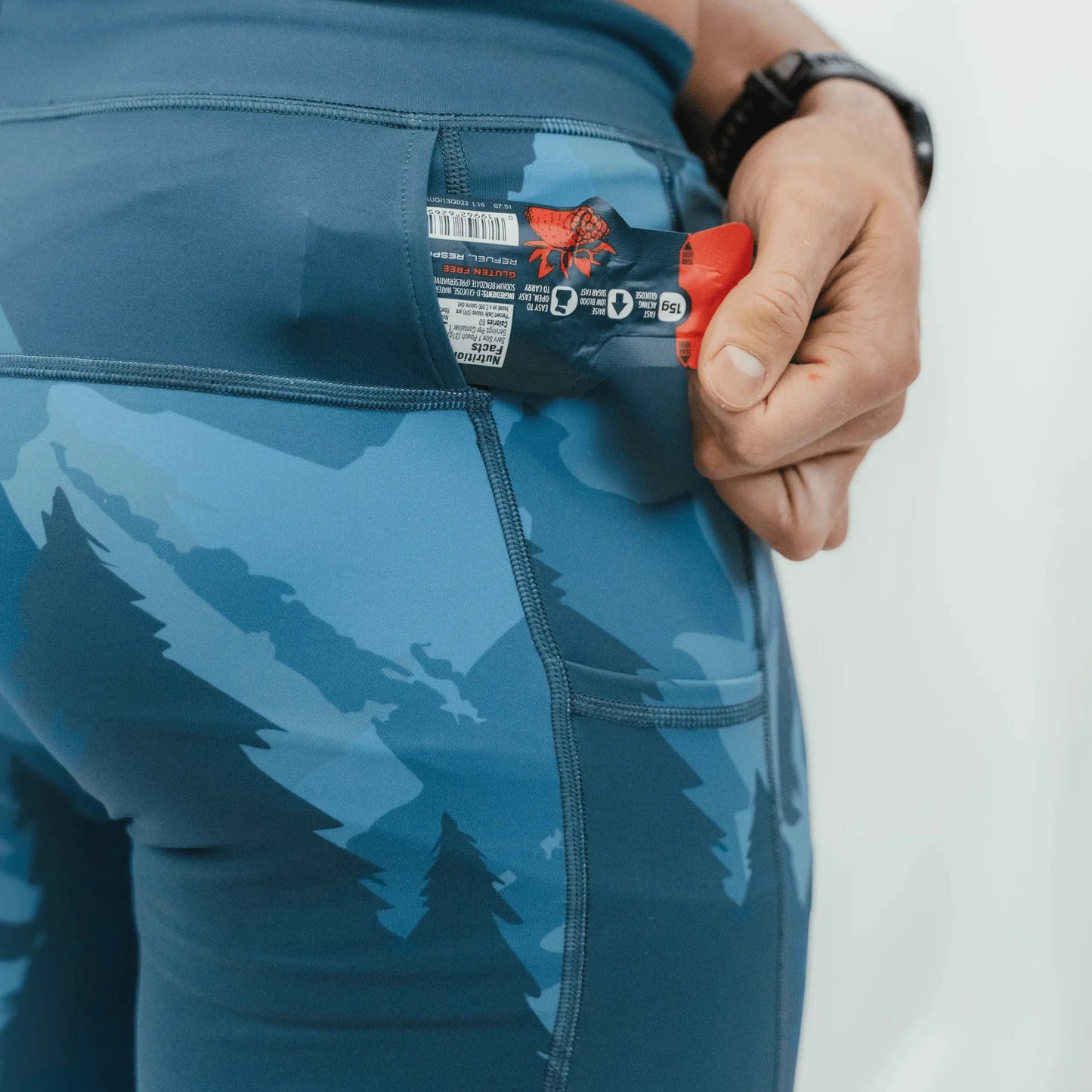 Mens Flexion 8" Half Tights - Sasquatch Habitat