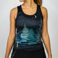 Womens Running Tank - Nightfall Grizzly