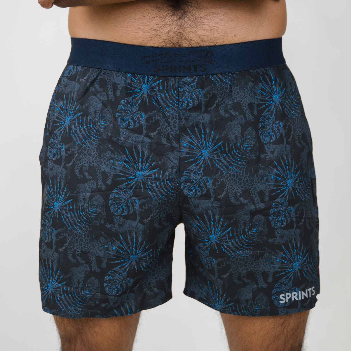 Mens Avigate 5" Fusion Short - Acid Jags Blue