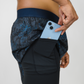 Mens Avigate 5" Fusion Short - Acid Jags Blue