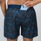 Mens Avigate 5" Fusion Short - Acid Jags Blue