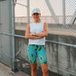 Womens Flexion 8" Compression Short - Pickle Power