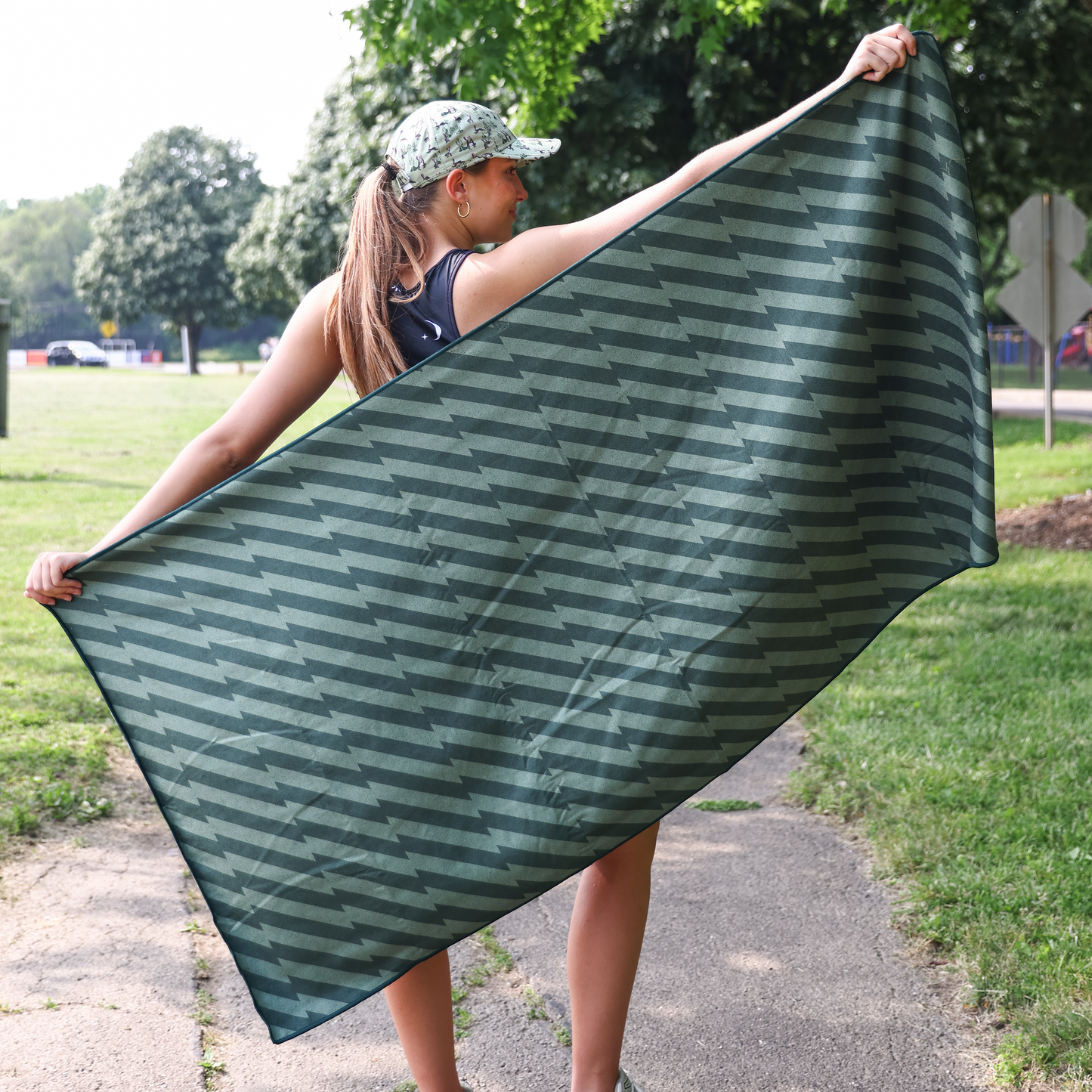 Velocity Blitz Green Car Seat Cover Towel