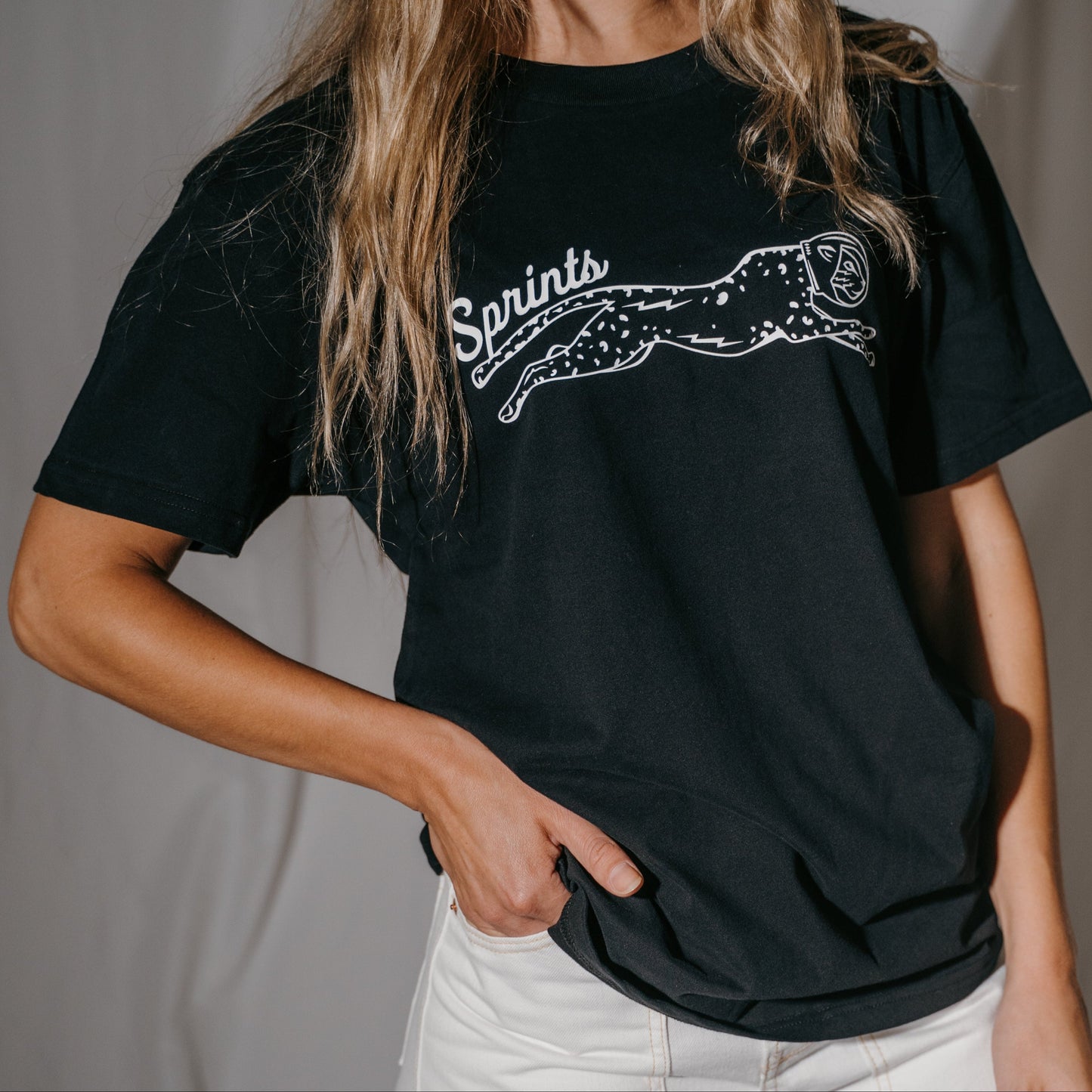 Victory Sprints Luxe Suprima Cotton Tee - Black (Unisex)