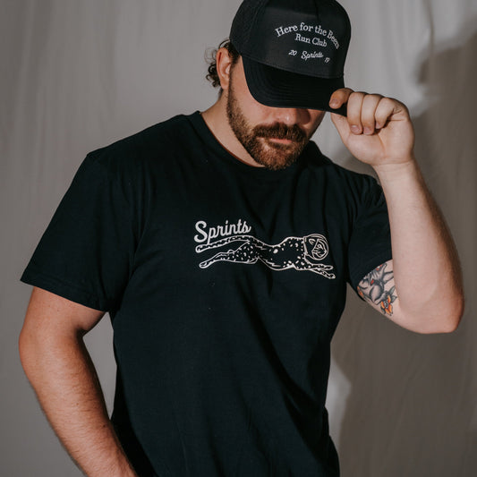 Victory Sprints Luxe Suprima Cotton Tee - Black (Unisex)