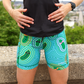 Womens Flexion 5" Compression Short - Pickle Power