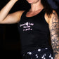 Womens Running Tank - Dead Last Run Club Flash Reflective