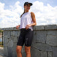 Womens Flexion 8" Compression Short - Stealth Black