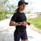 Womens Flexion 5" Compression Short - Velocity Blitz Black