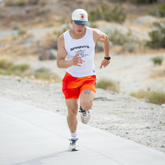 Mens Core Zero Running Tank - Vault Jag White