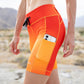 Womens Flexion 8" Compression Short - Orange Crush